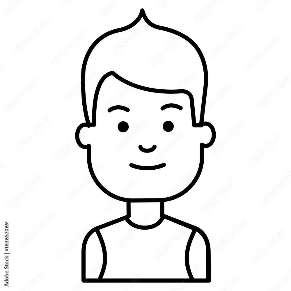 young man model avatar character vector illustration design young man model avatar character vector illustration design