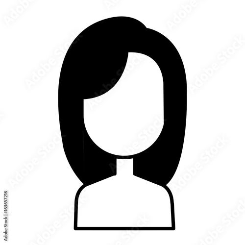 beautiful and young woman shirtless character vector illustration design