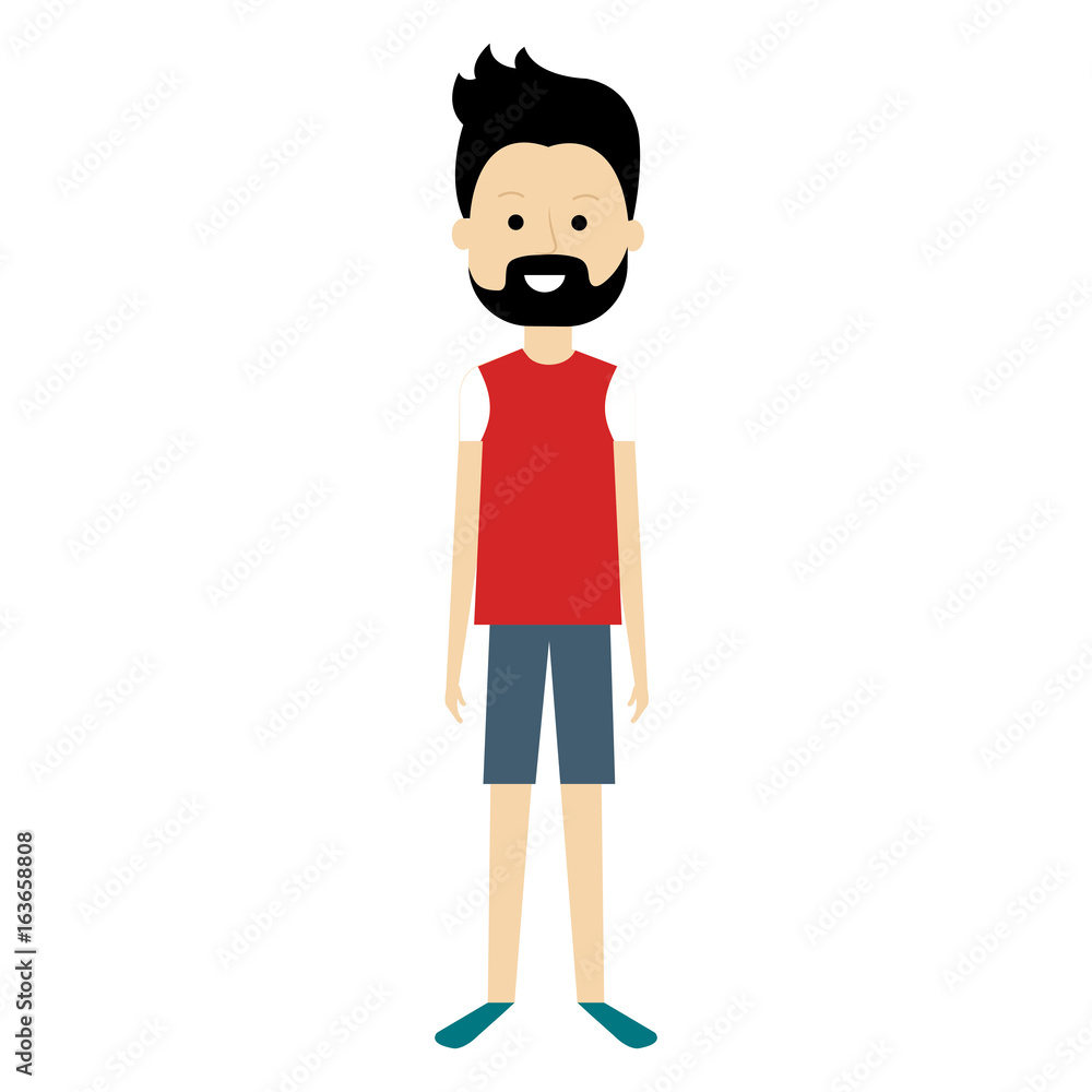 young man model avatar character vector illustration design young man model avatar character vector illustration design