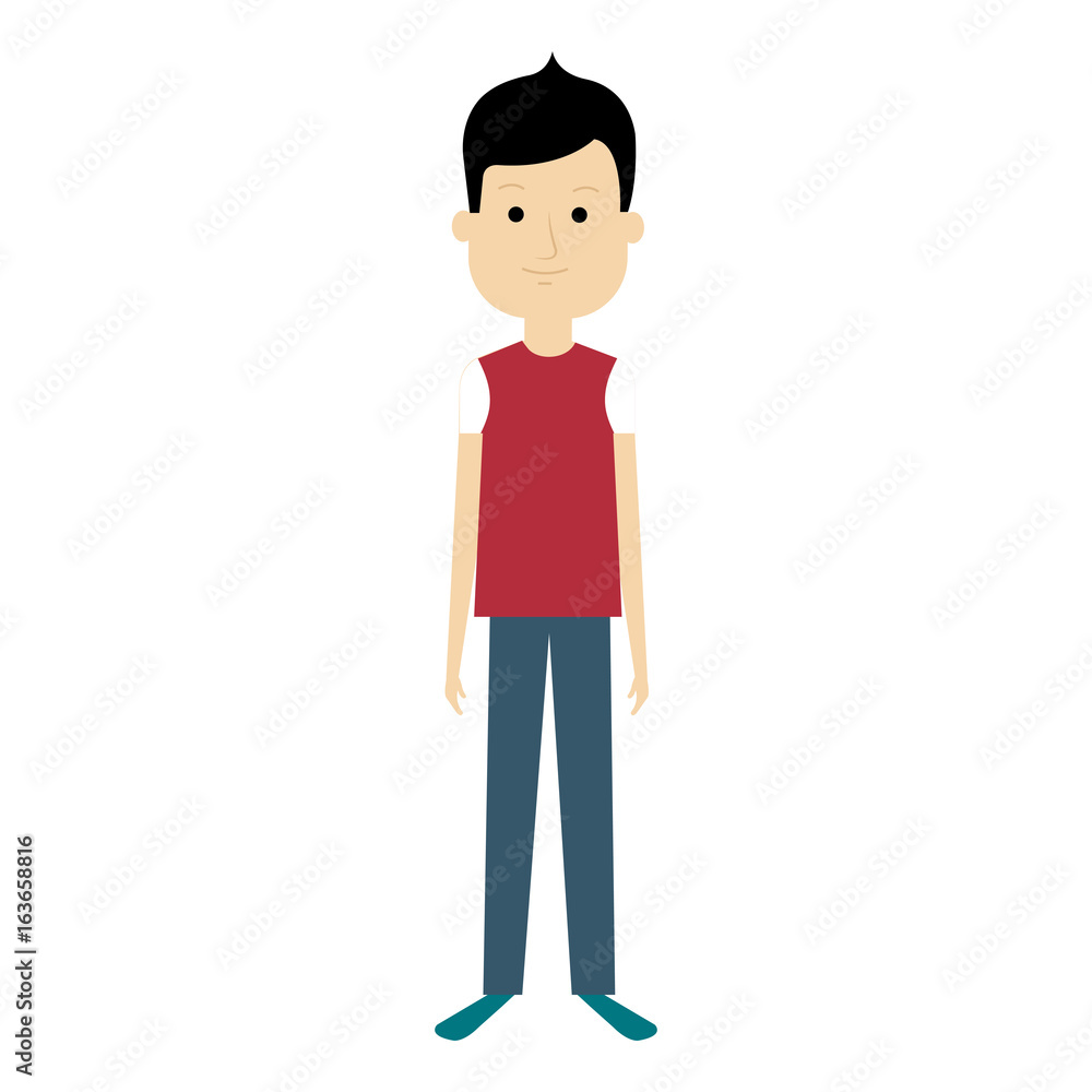 young man model avatar character vector illustration design young man model avatar character vector illustration design