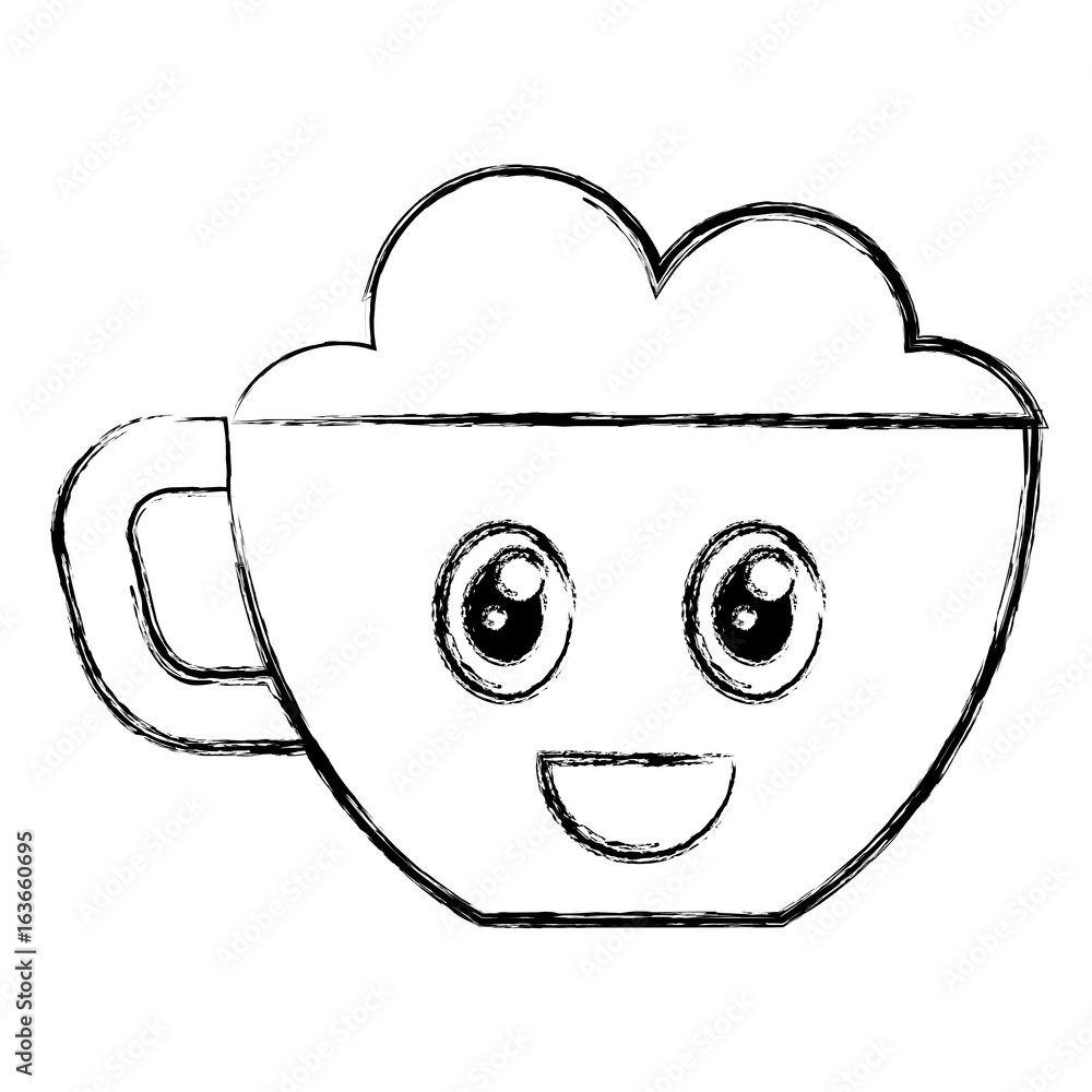 coffee cup kawaii character vector illustration design coffee cup kawaii character vector illustration design