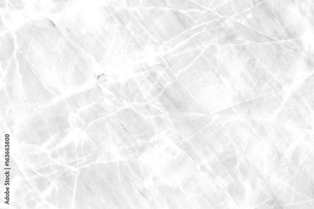 Plakat White marble texture abstract background pattern with high resolution.