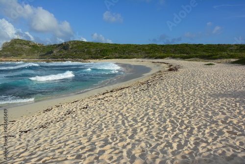 plage de Guadeloupe en fin d'après midi