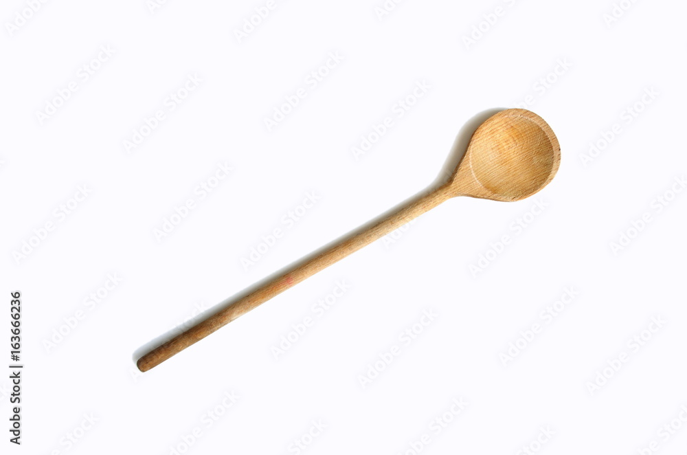 Wooden spoon isolated on white background. Cooking time kitchen. Wooden spoon isolated on white background. Cooking time kitchen.