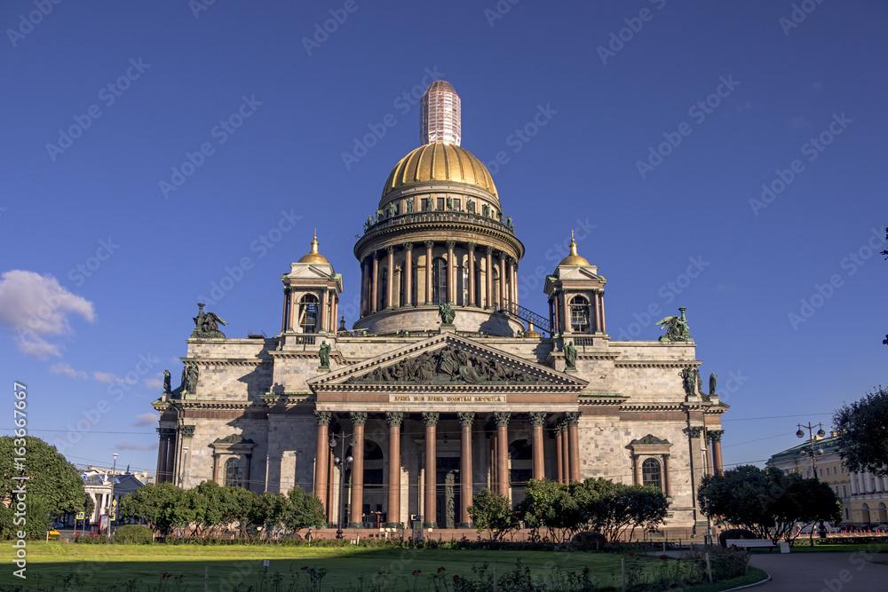 Saint Isaac's Cathedral. Night. St. Petersburg.