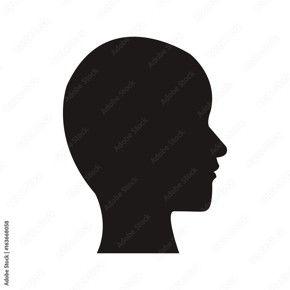 silhouette people profile man character silhouette people profile man character