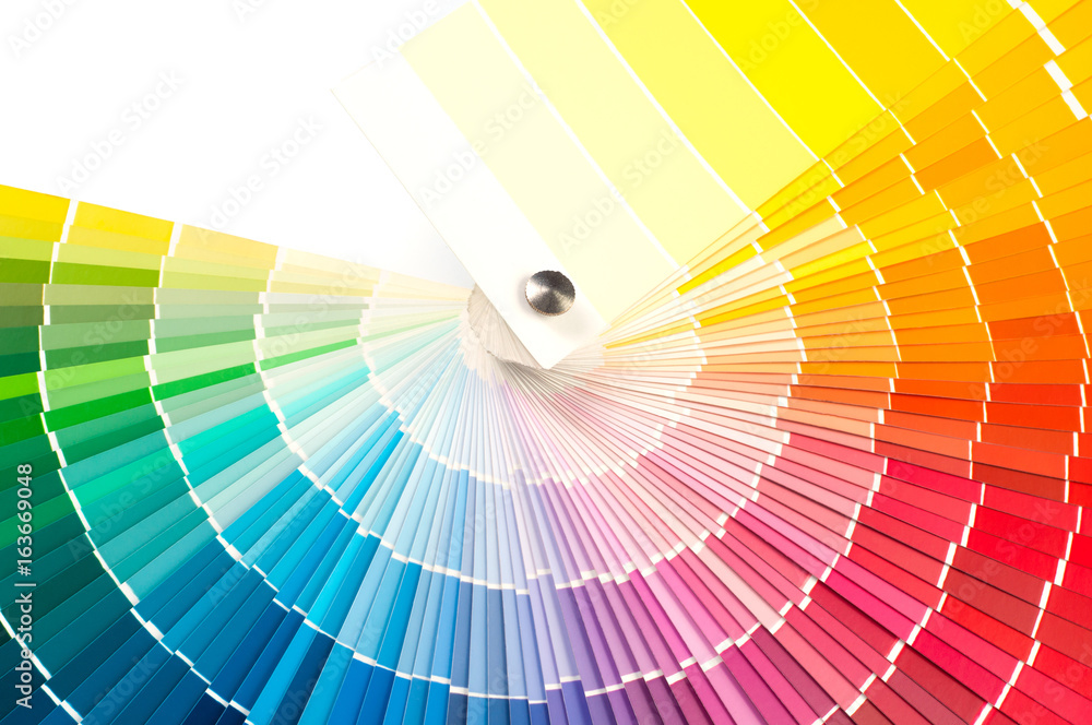 Fototapeta premium Color palette, samples of various paint