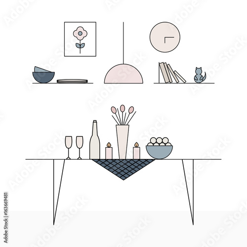 Interior Design in Scandinavian style. Simple and modern.