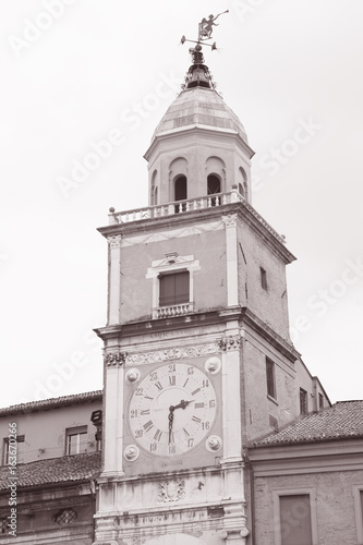 Clock Tower of City Hall, Modena, Italy © kevers