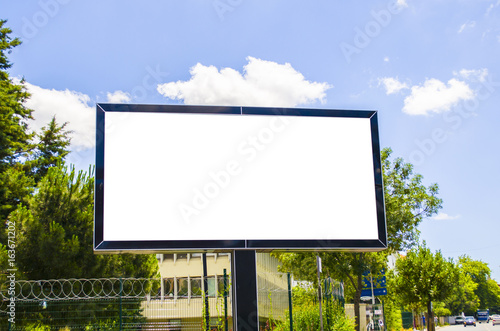 Photography Blank poster on the street