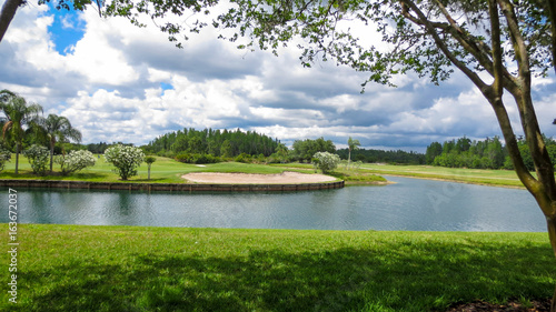 Картината върху платно A day on the golf course