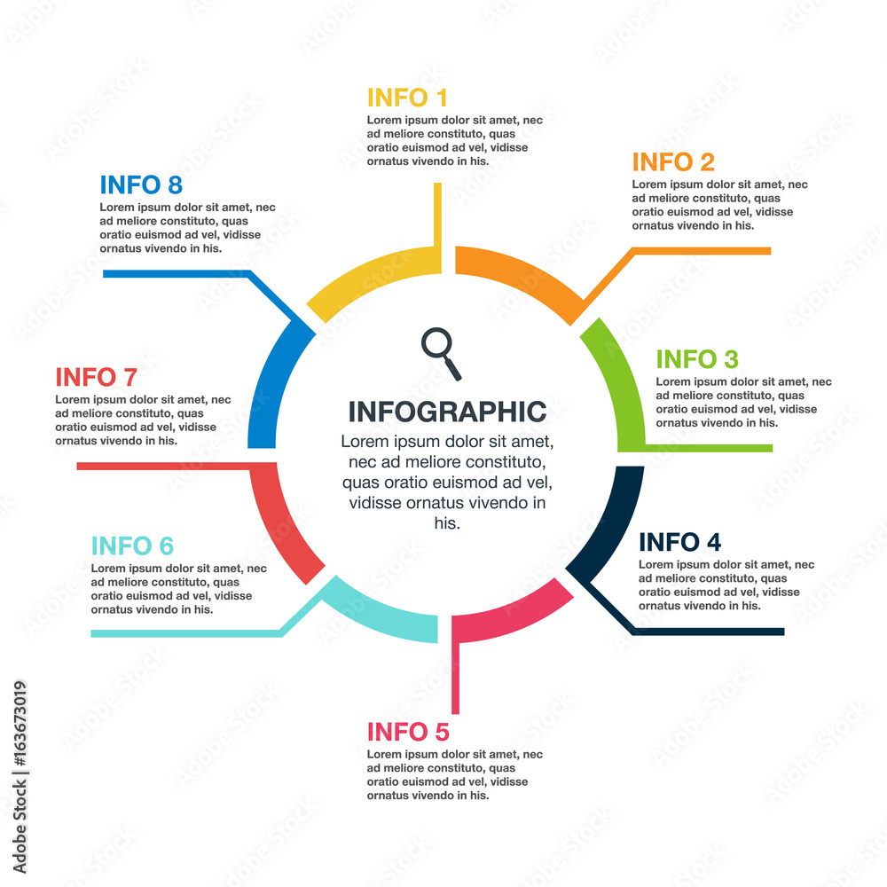 Infographic flat icon Infographic flat icon