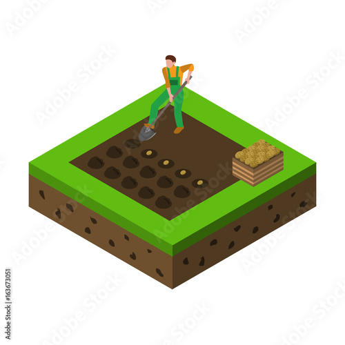 farm isometric icon