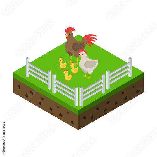 farm isometric icon