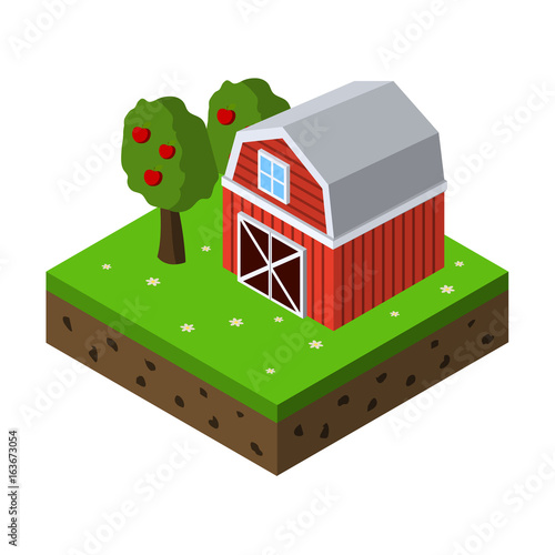 farm isometric icon