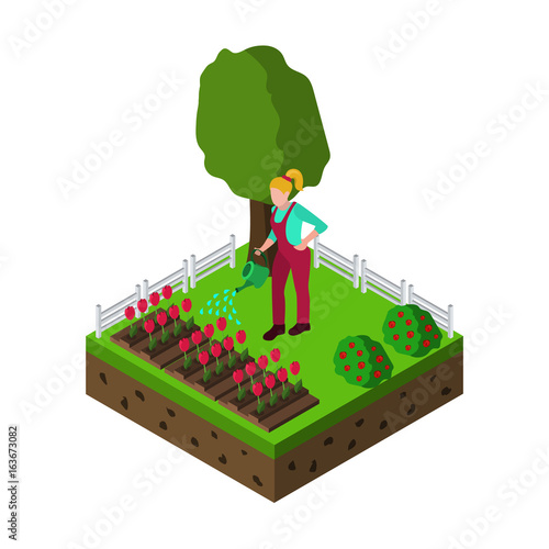farm isometric icon