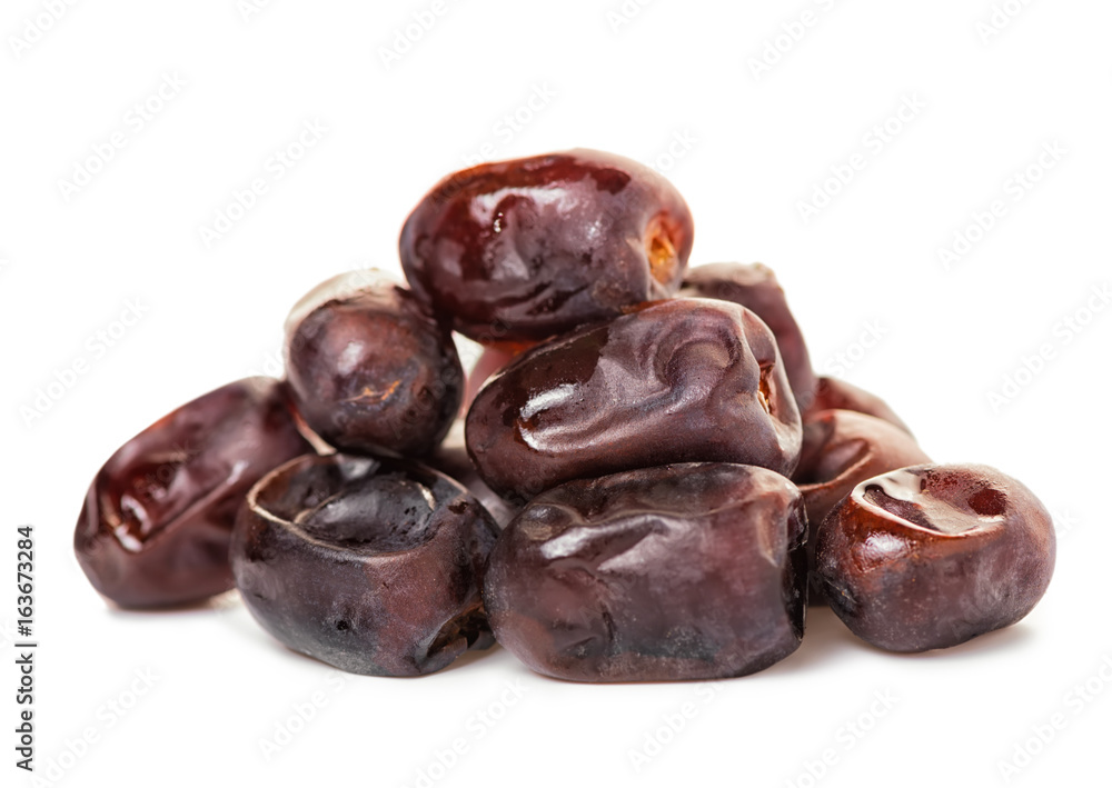 dates, phoenix dactylifera isolated on white background dates, phoenix dactylifera isolated on white background