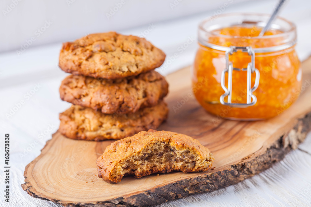 cookies, coffee and orange marmalade cookies, coffee and orange marmalade
