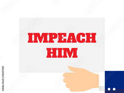 Impeachment Word Vector Illustration