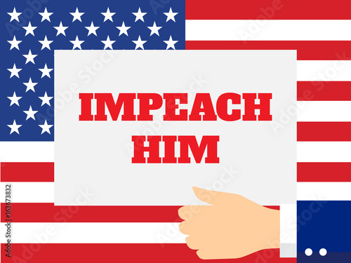 Impeachment Word Vector Illustration