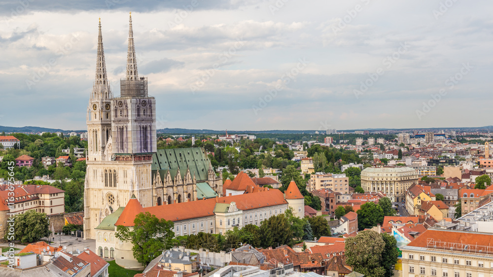 Cathedral of Zagreb, capital city of Croatia in Europe