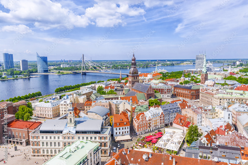 Panorama in Riga, Latvia