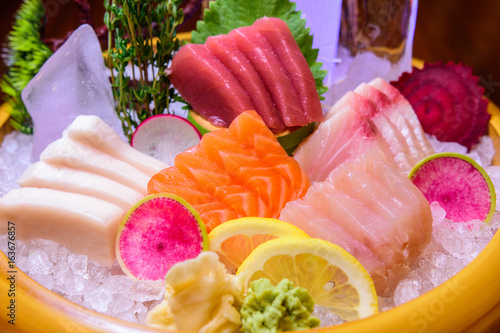 sashimi fish platter