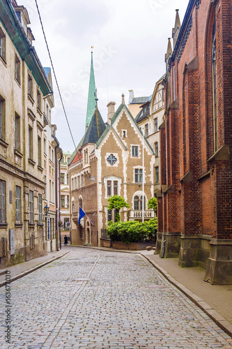 Streets of old Riga, Latvia