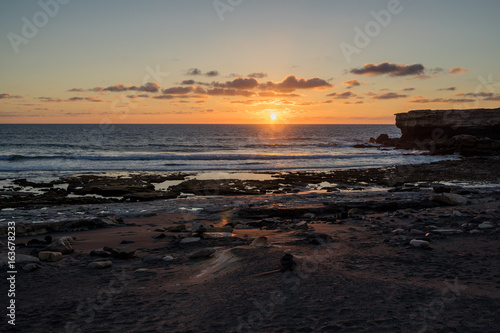 sunset la pared