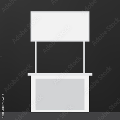 Empty promotion stand or promotion counter