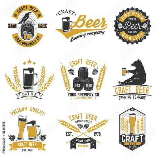 Vintage design for bar, pub and restaurant business.