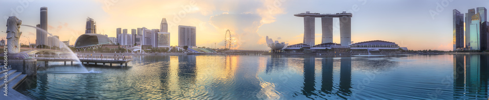 Obraz premium Singapore skyline background