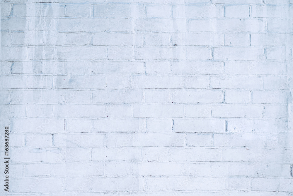Old painted white brick wall background Old painted white brick wall background