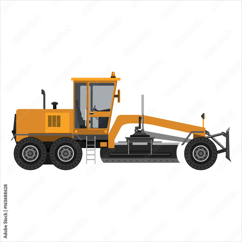 Fototapeta premium powerful motor grader