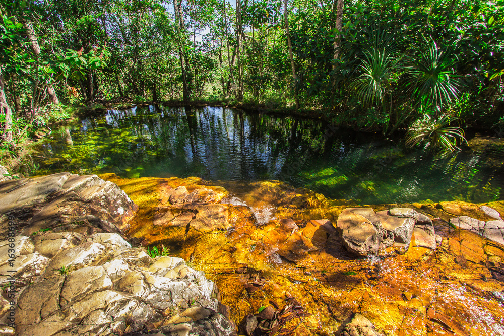 Obraz premium Blue well in Rosario Farm in Pirenopolis