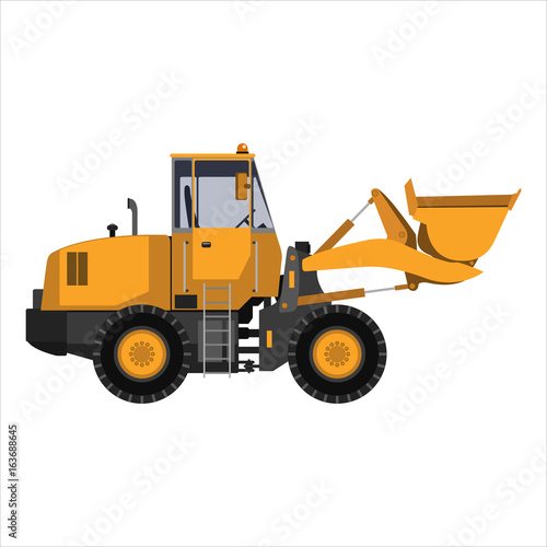 tractor with a bucket