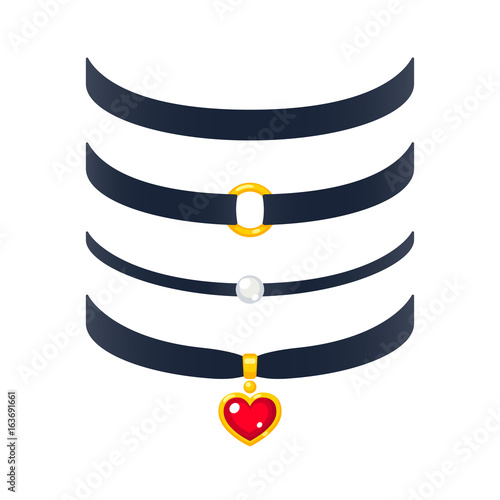 Choker necklaces set