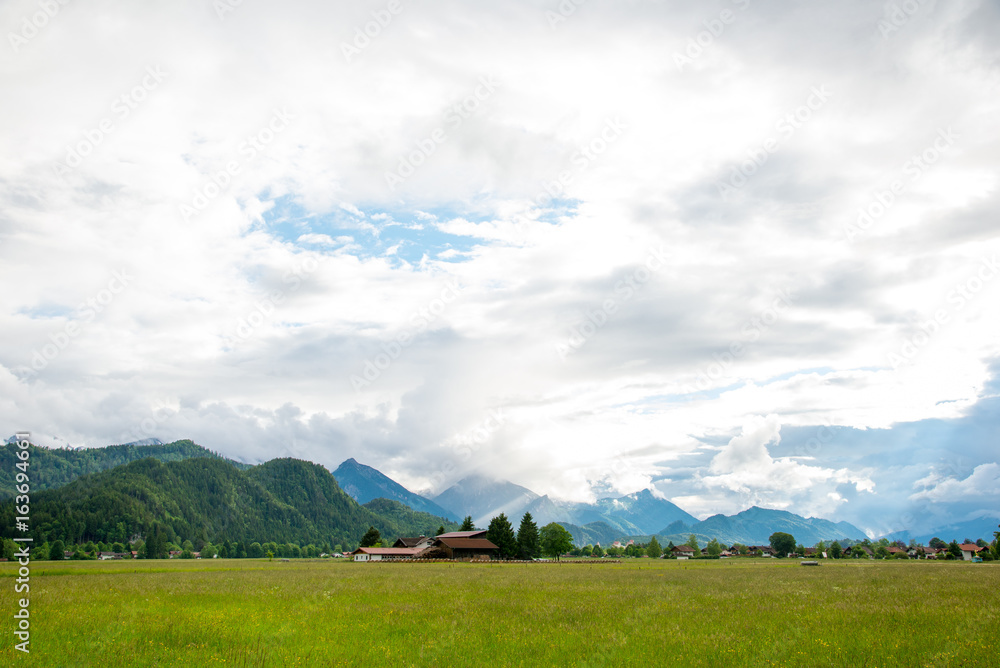 Obraz premium Village in the European Alps