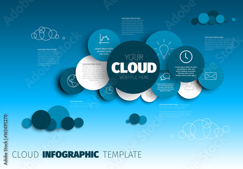 Cloud - Vector Infographic template