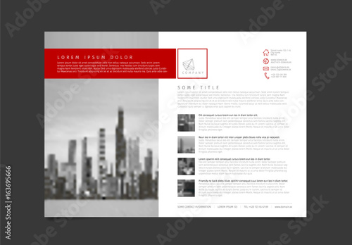 Modern brochure template flyer design vector template