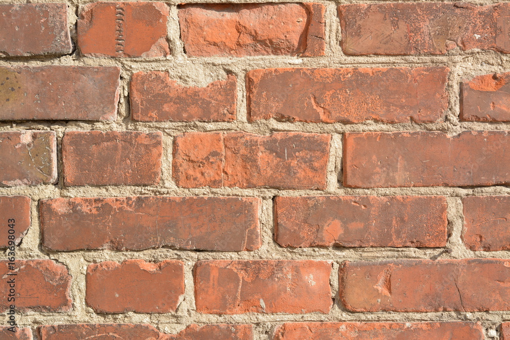 Background of red bricks Background of red bricks