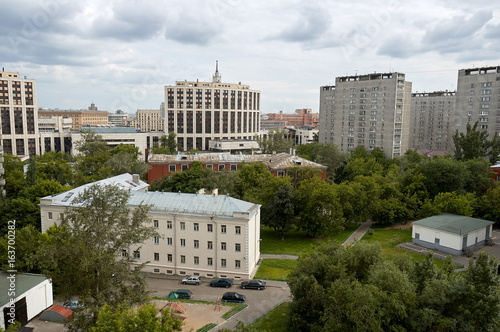 typical russian cityscape view