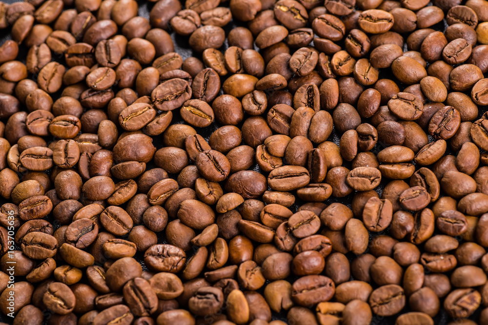 roasted coffee beans, can be used as a background roasted coffee beans, can be used as a background