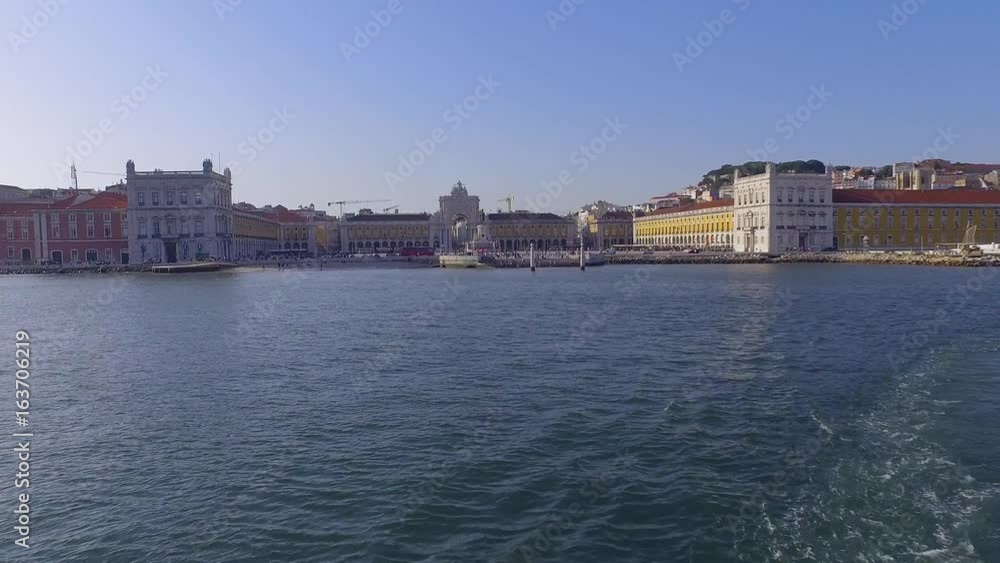 Comercio Square in Lisbon - view from River Tejo Comercio Square in Lisbon - view from River Tejo