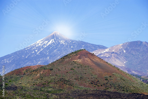 Sunny Vulcano Mountain, Copy Space