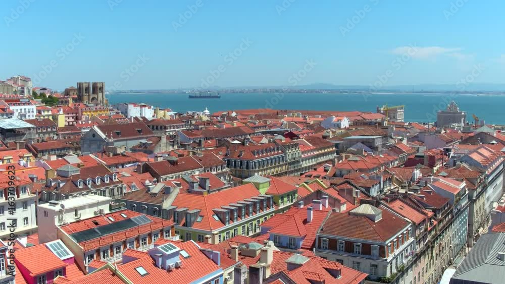 Amazing view over the city of Lisbon on a sunny day Amazing view over the city of Lisbon on a sunny day