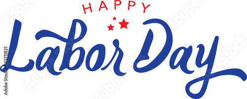 Calligraphic Happy Labor Day Vector Typography