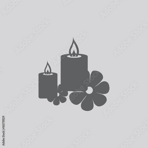 Candles vector icon