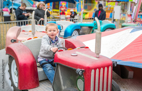 Cash Cotton enjoying a ride at the Willacy County Fair