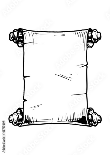 illustration of  Old scroll